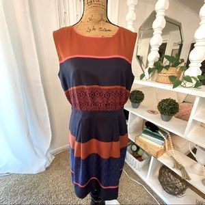 LOFT Multicolor Sleeveless Dress